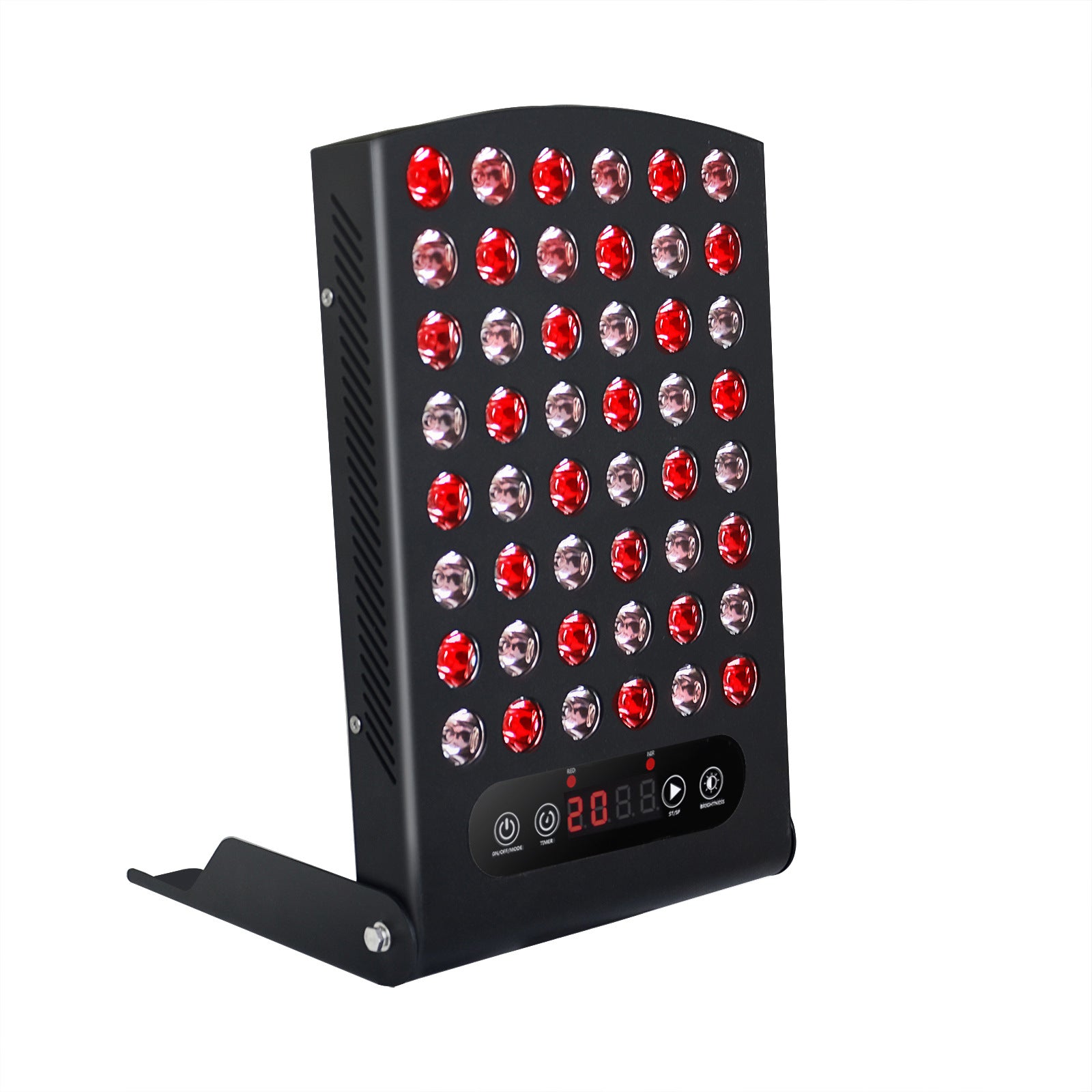 42W BLK-S Red light Therapy LED Panel w/ 48pcs 1W LED (850nm & 660nm 1:1) LED Red Light