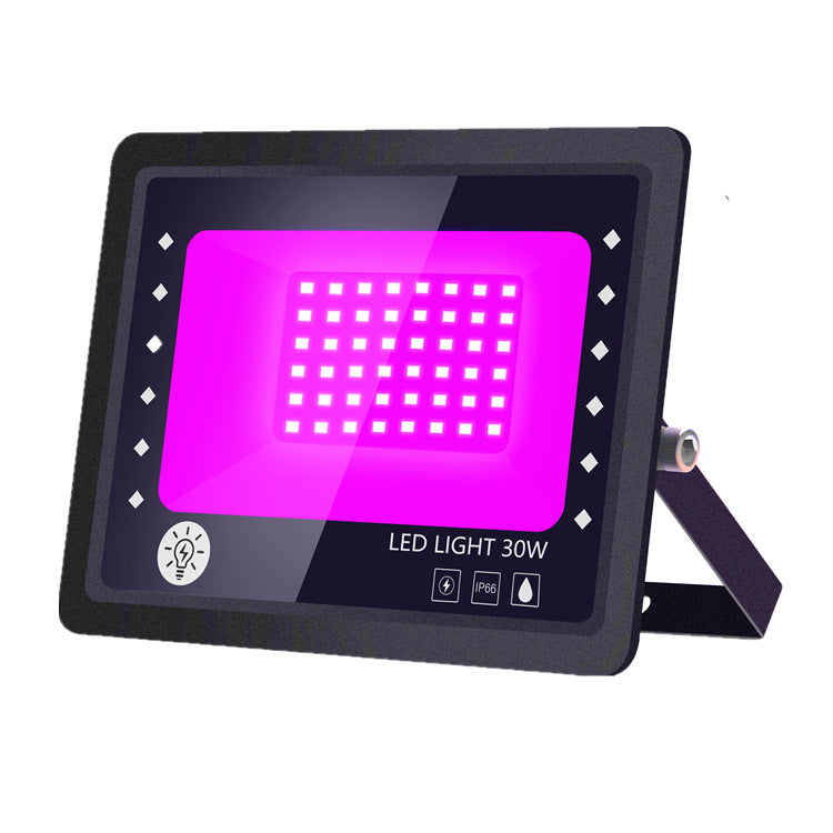 2 Pack Black Lights - 30W 395-400 nm AC85-265V Upgraded LED Flood Light with Switch, Waterproof IP66 for Glow Party, Stage Lighting, Aquarium, Glow in The Dark, Body Paint, Fluorescent Poster, Neon Glow