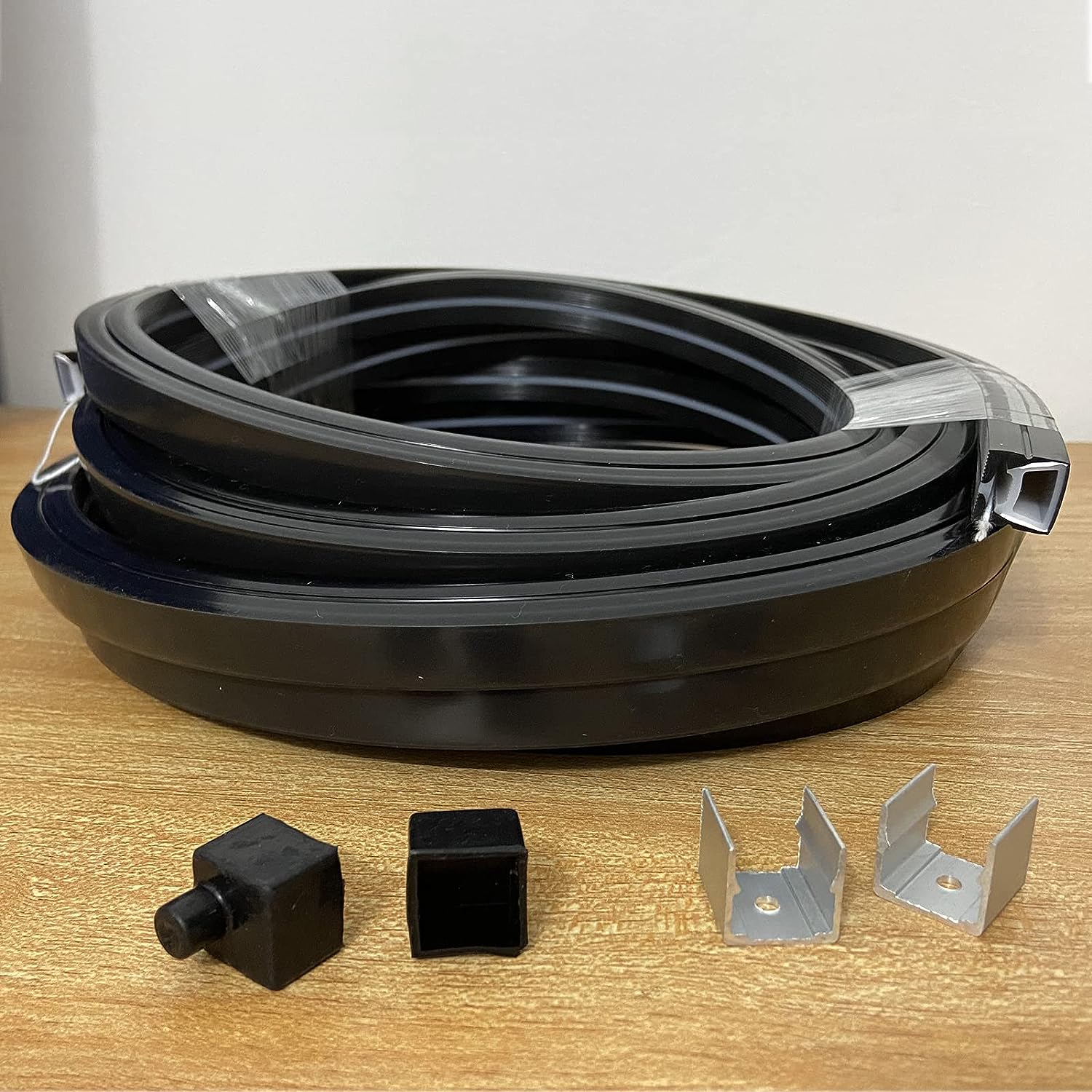 Neonlichtgehäuse – S2020 Schwarz | 20x20mm Silikon-LED-Kanalsystem | IP67 wasserdicht | 12mm Leiterplattenbreite | 164FT/50M | Lagerbestand US/UK/DE