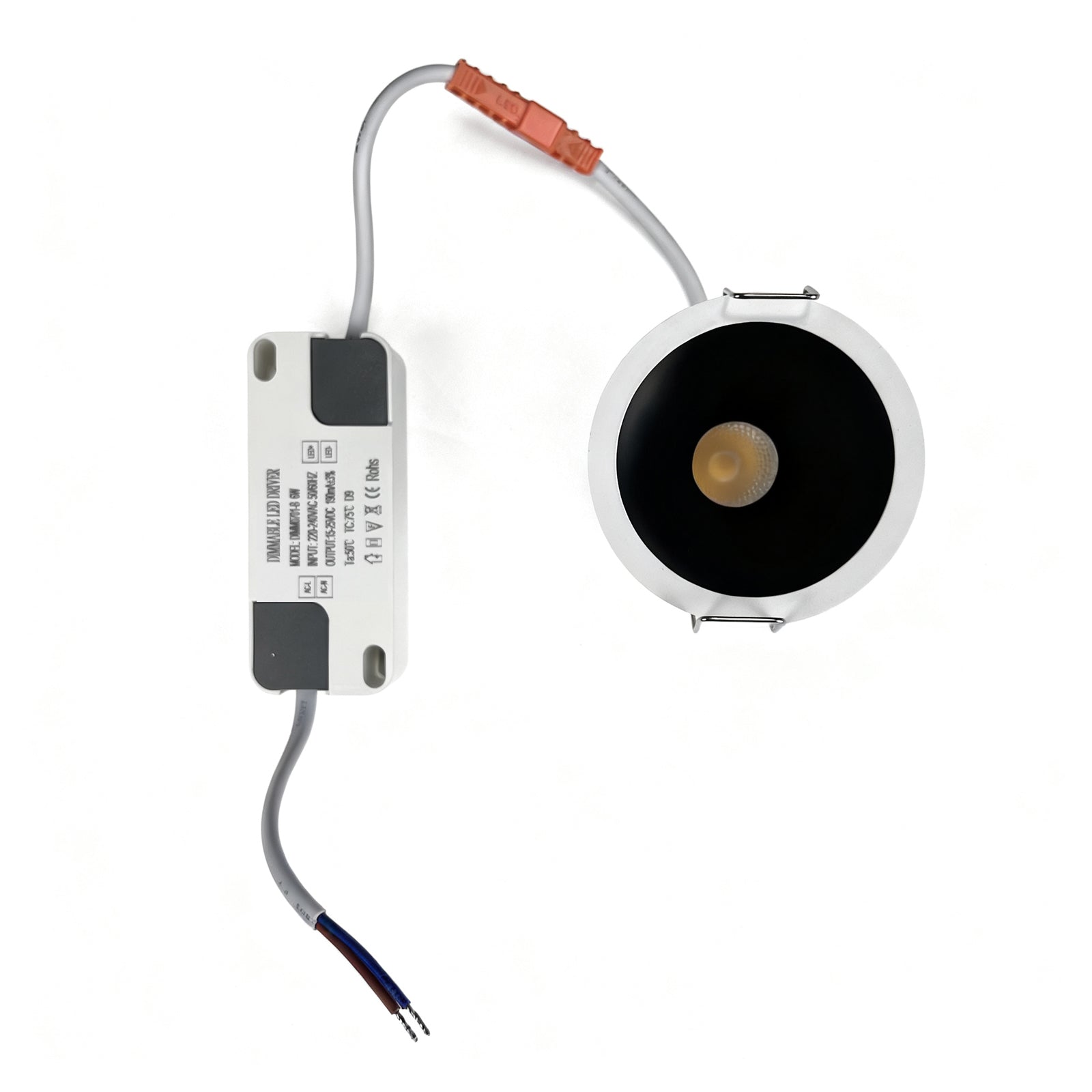 PRO-2C Series Deep Anti-Glare Full Spectrum LED Downlight | 200–240V | 4/10 Pack | 5W / 9W | 3000K / 4000K / 5000K | 24° Beam | White Housing | CRI>95 | Commercial Ceiling Recessed Light