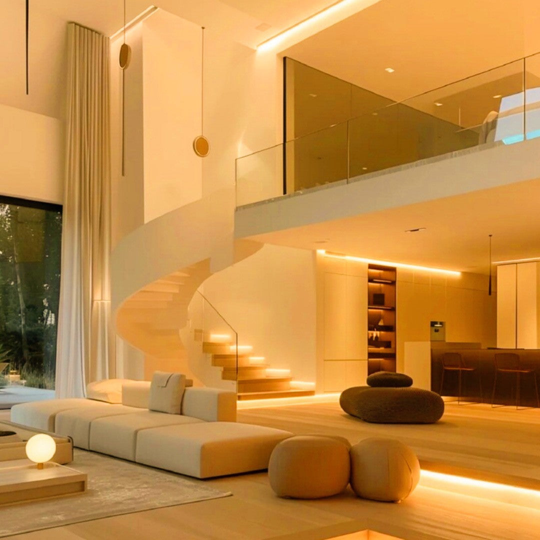 FCOB LED-Streifen 16.4FT/5M CRI90 320LEDs/m 8W/m 12V/24V Dimmbares LED-Lichtband für den Innenbereich