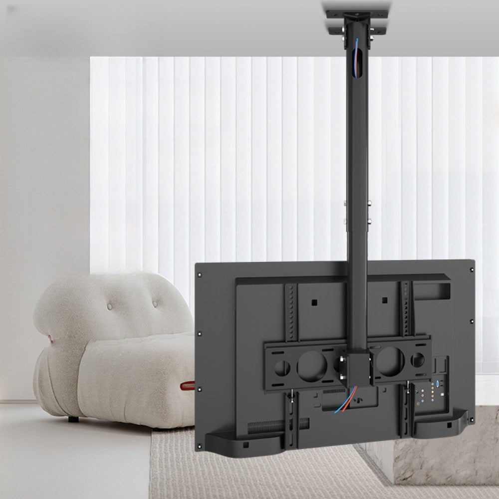 55 Inch Dual Side by Side LCD Screen Hanger LCD TV Ceiling Hanger 360 Degree Rotation Wall-mounted LCD Monitor Stand