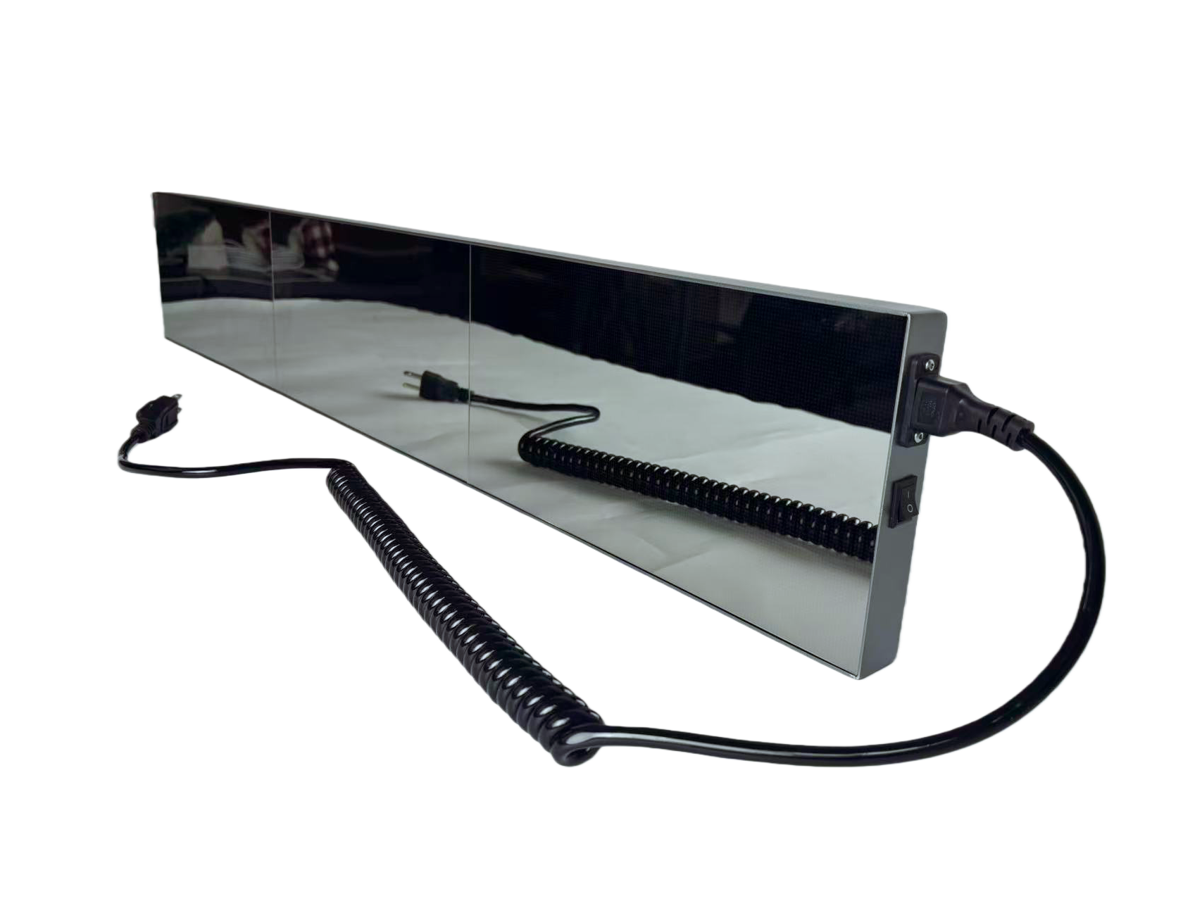 Rahmenloses LED-Ladendisplay der FL-Serie – P1.86 · 160×960 mm | LED-Bildschirm mit Spiegeloberfläche, nahtlos in modernes Ladendekor