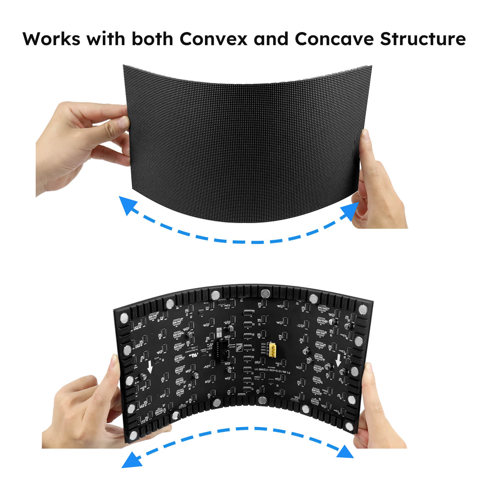 IF-3S Series Indoor Flexible LED Module – P2.5 | 320×160mm | SMD | Soft Back Shell with Magnet | 600nits