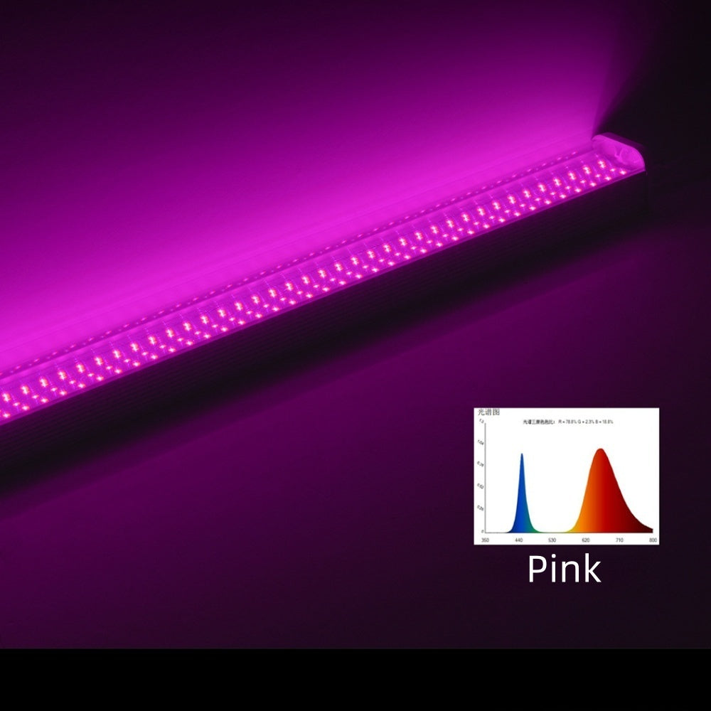 25W Full Spectrum LED Grow Light Bar, 20-Inch, 100–277VAC, 4000K / Sunlight 4-Band / Pink Spectrum Options, for Indoor Plants & Hydroponics