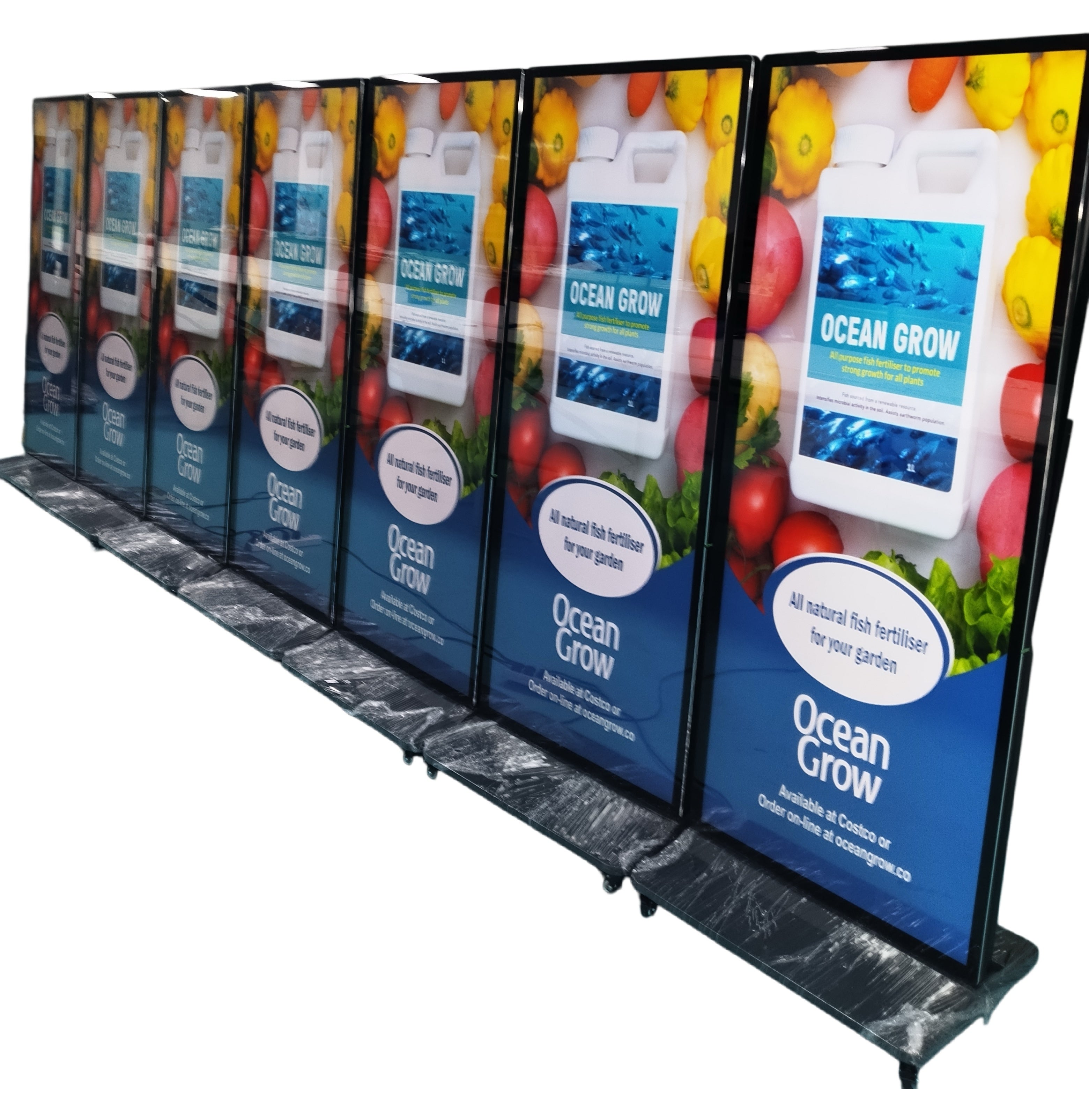 75'' Full Screen Floor Standing LCD Digital Signage Display – Non-touch / IR Touch / Capacitive Touch 4K Android Advertising Screen
