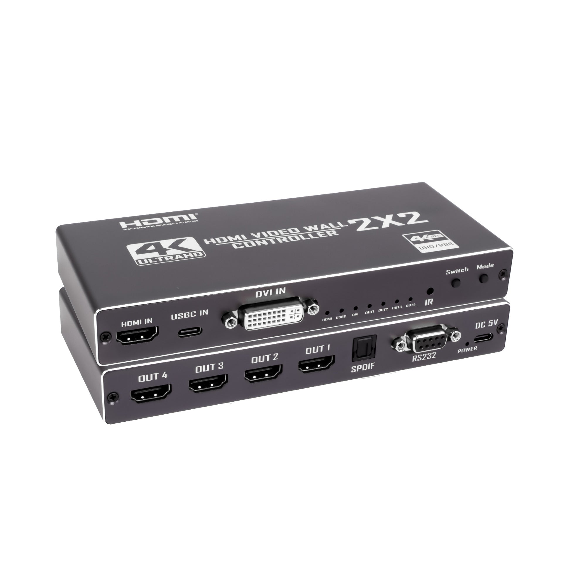 49-Zoll-BOE-LCD-Videowand – 2x2-Kit (4 Panele) | 1920 x 1080 FHD | 500 Nits | Ultraschmaler Rahmen 3,5 mm | HDMI-Spleißer + Wandhalterung im Lieferumfang enthalten