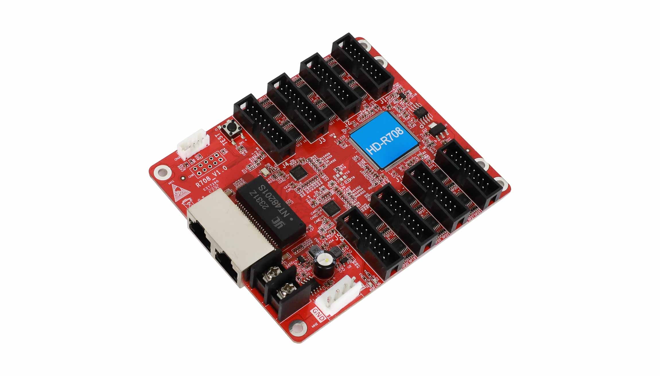 Huidu HD-R708 Receiving Card – 128 × 512Pixels | High-Compatibility LED Display Control Card for  for LED Display Screens