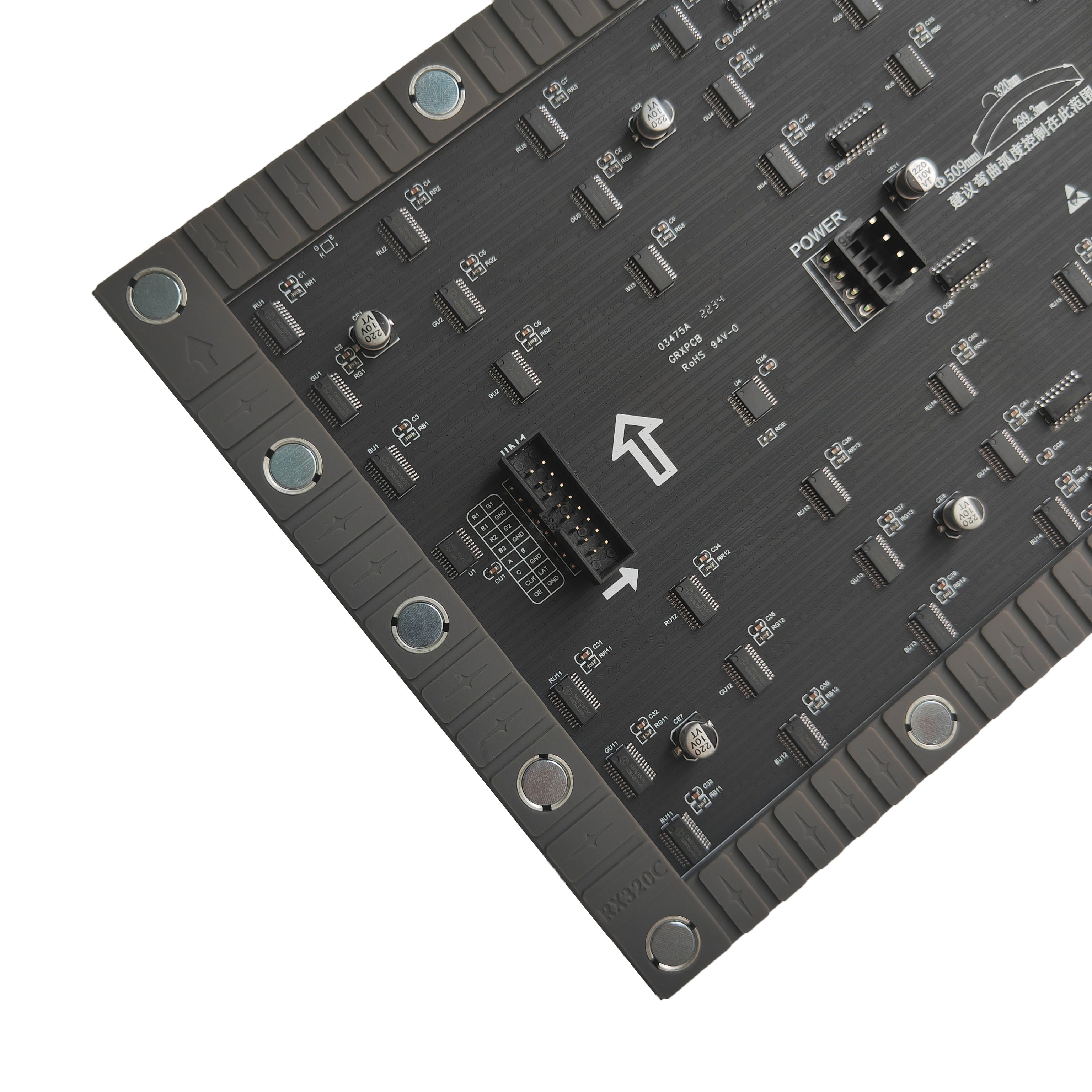 Flexibles LED-Modul für den Innenbereich der IF-3S-Serie – P2.0 | 320×160 mm | SMD | Weiche Rückschale mit Magnet | 600 Nits