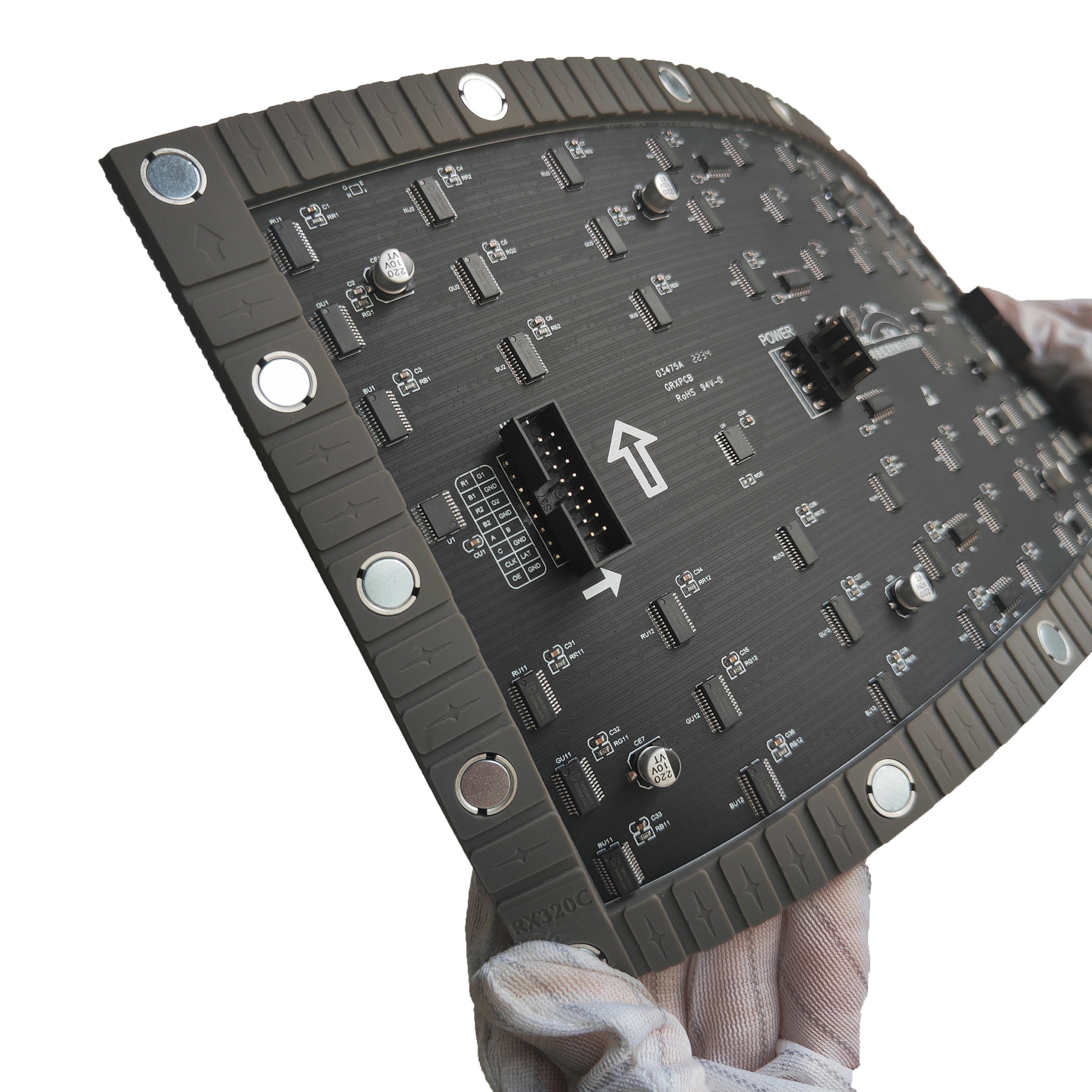 Flexibles LED-Modul für den Innenbereich der IF-3S-Serie – P2.0 | 320×160 mm | SMD | Weiche Rückschale mit Magnet | 600 Nits