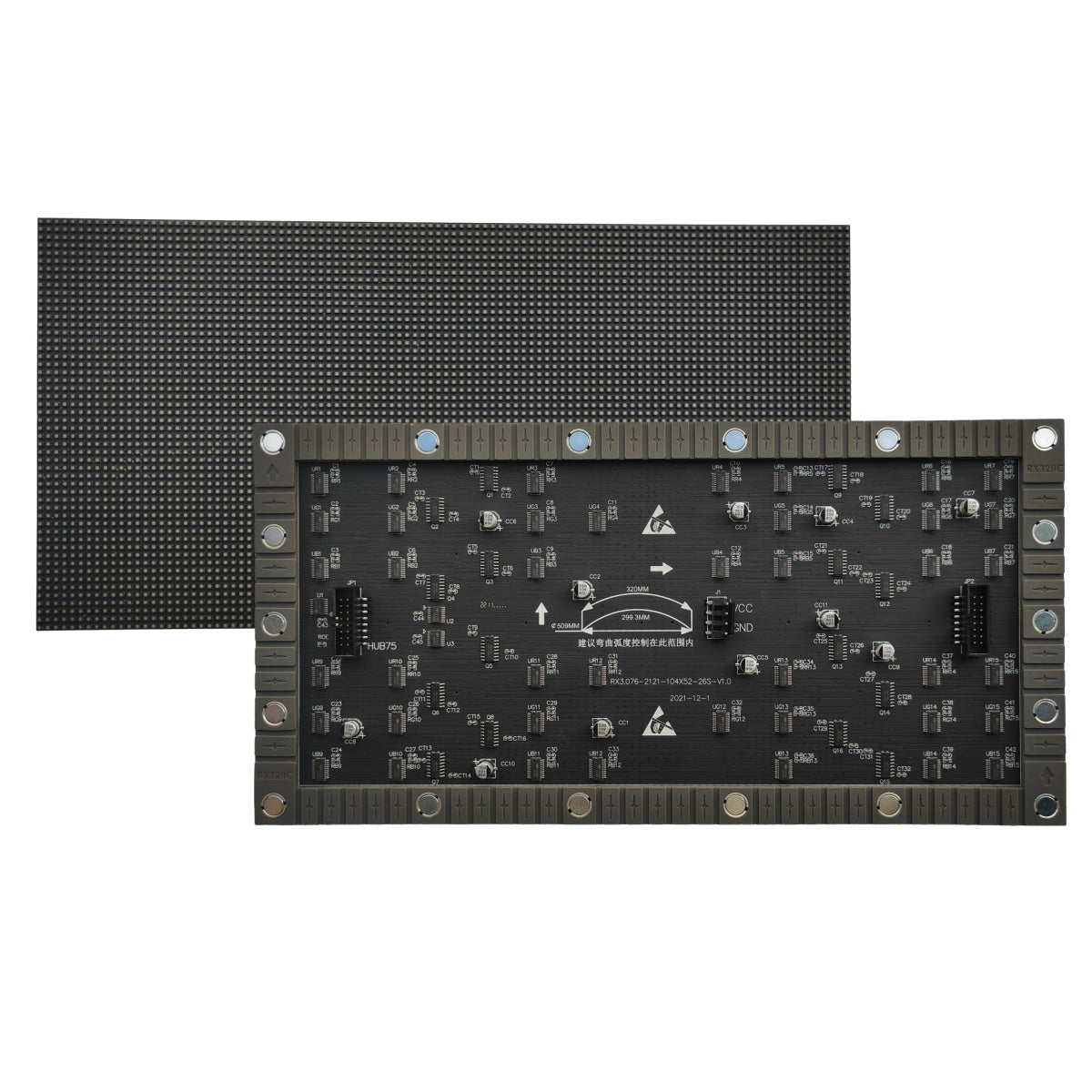 IF-3S Series Indoor Flexible LED Module – P3.076 | 320×160mm | SMD | Soft Back Shell with Magnet | 600nits
