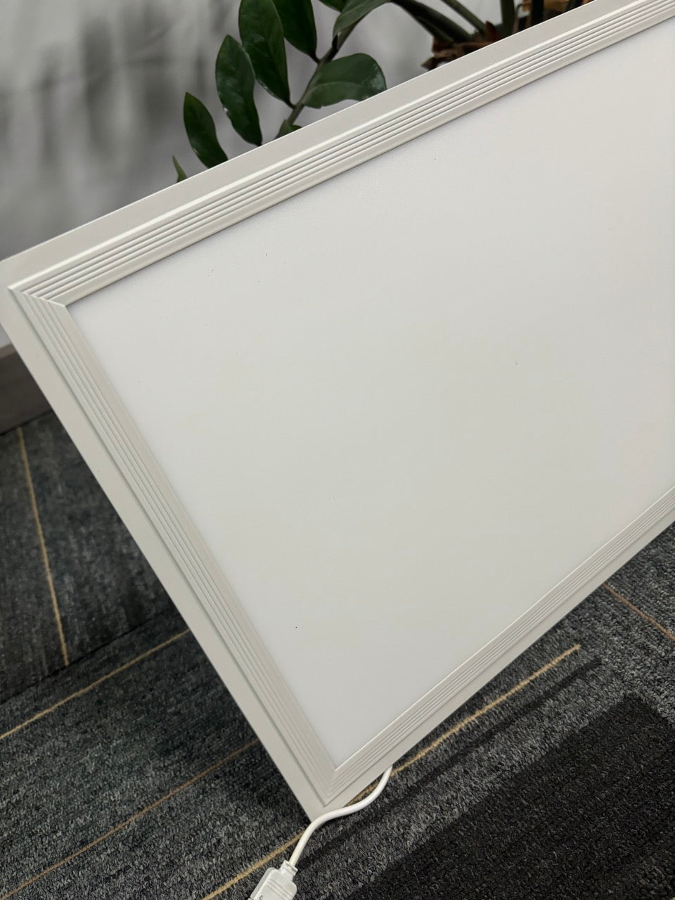 Lot de 5 plafonniers LED à panneau plat 300 x 1 200 mm, 40 W, 3 600 lm, intensité variable 3 000/4 000/6 500 k, pour bureau, garage ou sous-sol.