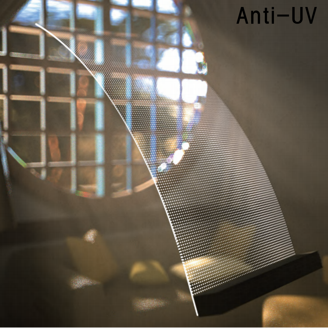 Schlanke, transparente P5-LED-Klebefolie – 320 × 1000 mm (12,60 × 39,37 Zoll) | 2500 Nits | 90 % Transparenz, Glasaufkleber für Einzelhandelsfassaden und Displays in Einkaufszentren | Mehrere Kit-Optionen | Plug & Play