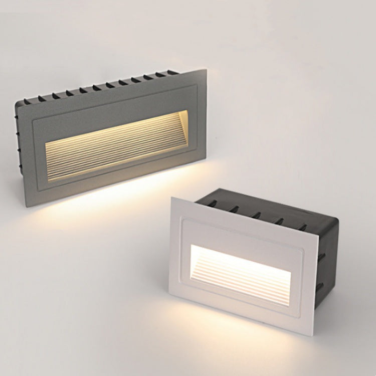 Lot de 2 appliques murales LED étanches 3 W AC100-240 V IP65 pour escaliers