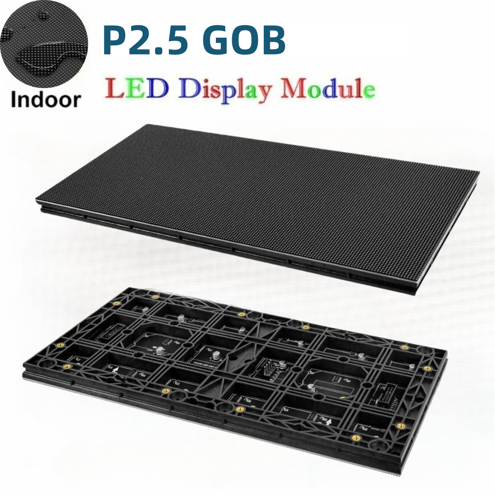 ID-G-Serie – P2.5 GOB LED-Anzeigemodul für den Innenbereich | 320 × 160 mm | 8.192 Pixel RGB-Kachel | Vollfarbiges, schlagfestes Panel