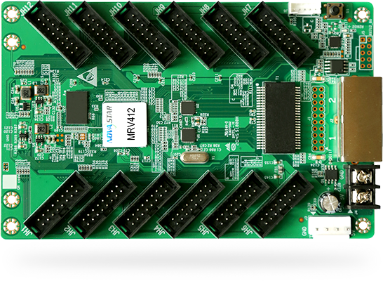 NovaStar MRV412‑N Receiving Card – Maxium 512×512 Pixels | 24‑Group Parallel RGB HUB75 LED Controller Board for LED Display Screens