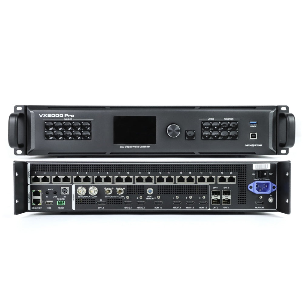 NovaStar VX2000 PRO Video Processor – 8.3 Million Pixels | Flagship 4K HDR Multi-Channel Video Processor for LED Display Screens