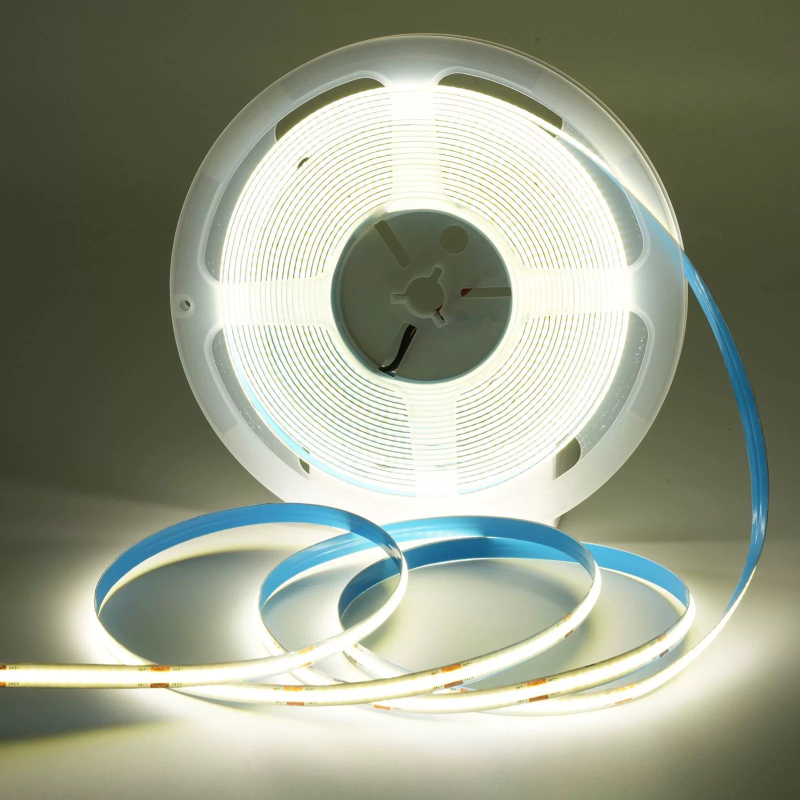 10MM Wide COB Flexible LED Strip Light - 12V / 24V | 528 LEDs/M | 3000K / 4000K / 6500K | 10mm PCB | CRI 90+ | Dot-Free Continuous Lighting | Non-Waterproof | for Cabinets,Kitchen Office Lighting | 5/50M