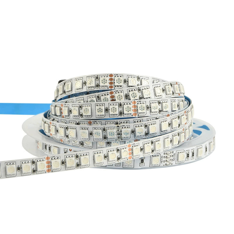 6MM Wide SMD5050 RGB LED Strip Light - DC12V | 60 LEDs/M | 6mm PCB | Non-Waterproof | for Mirror, Kitchen Cabinet, Bedroom | 5/50M