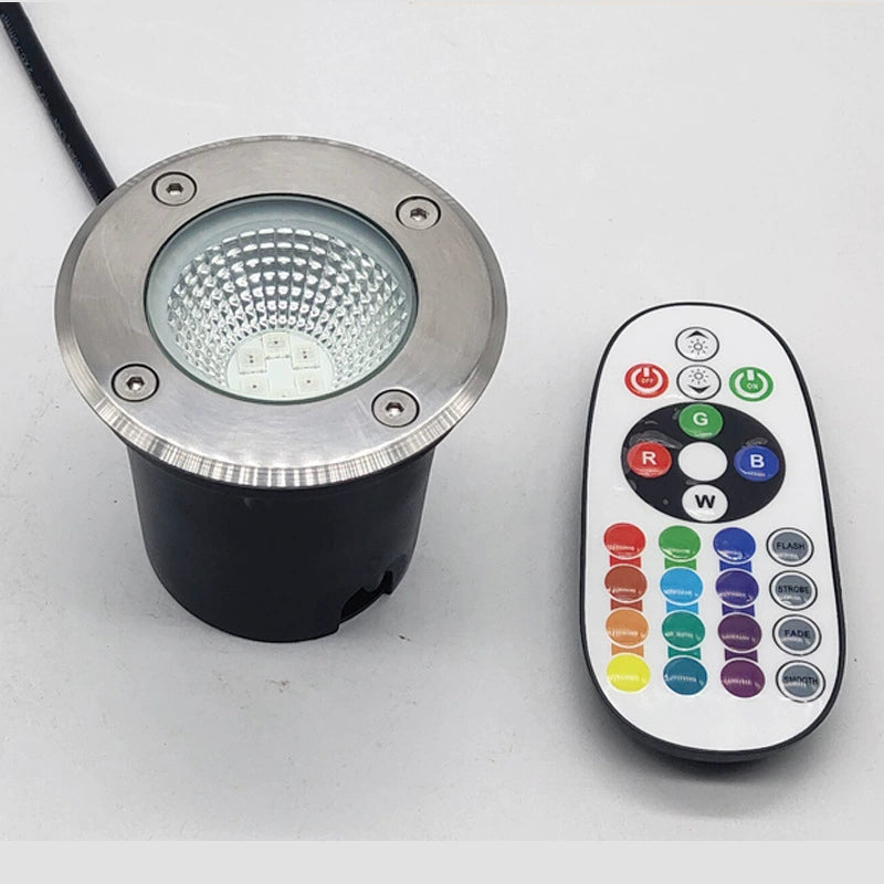 Low Voltage RGBWW Inground LED Well Lights – 3W /5W | RGB + 3000K Warm White | DC 12V–24V | IP65 Waterproof | Outdoor Landscape & Ground Lighting for Garden, Yard & Driveway | 6 / 8-Pack