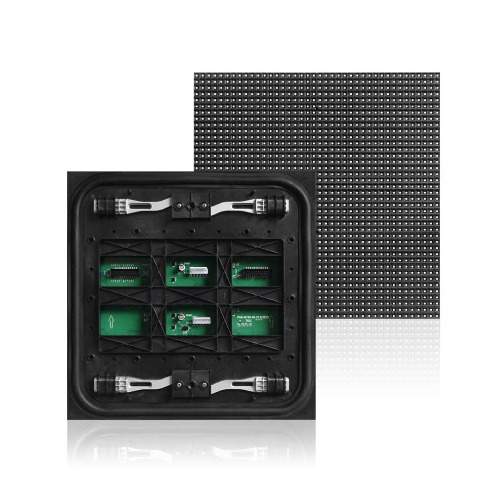 Module LED d'extérieur série OD-PM – P4 / P5 / P6.67 / P8 / P10 | Panneau carré 320 × 320 mm | IP65, entretien avant et arrière