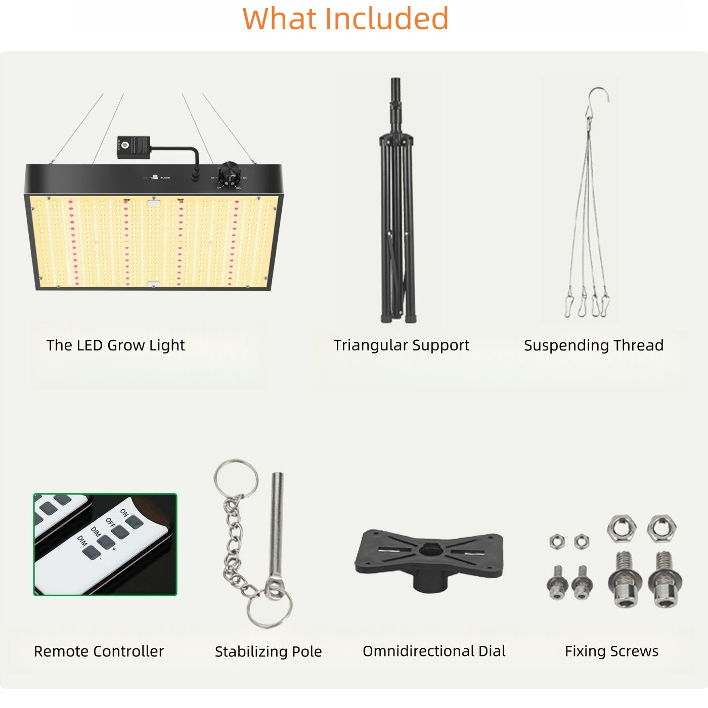 GP-Plus Series Professional Full Spectrum LED Grow Light - 100W / 150W / 200W / 300W / 400W | Remote Control | 3.5×3FT – 6×5FT | VEG & Bloom Dual Mode | 0–10V Dimming | AC110 – 220V | Daisy Chain | Silent Fan | Hanging Rope | US / EU / UK / AU Plug
