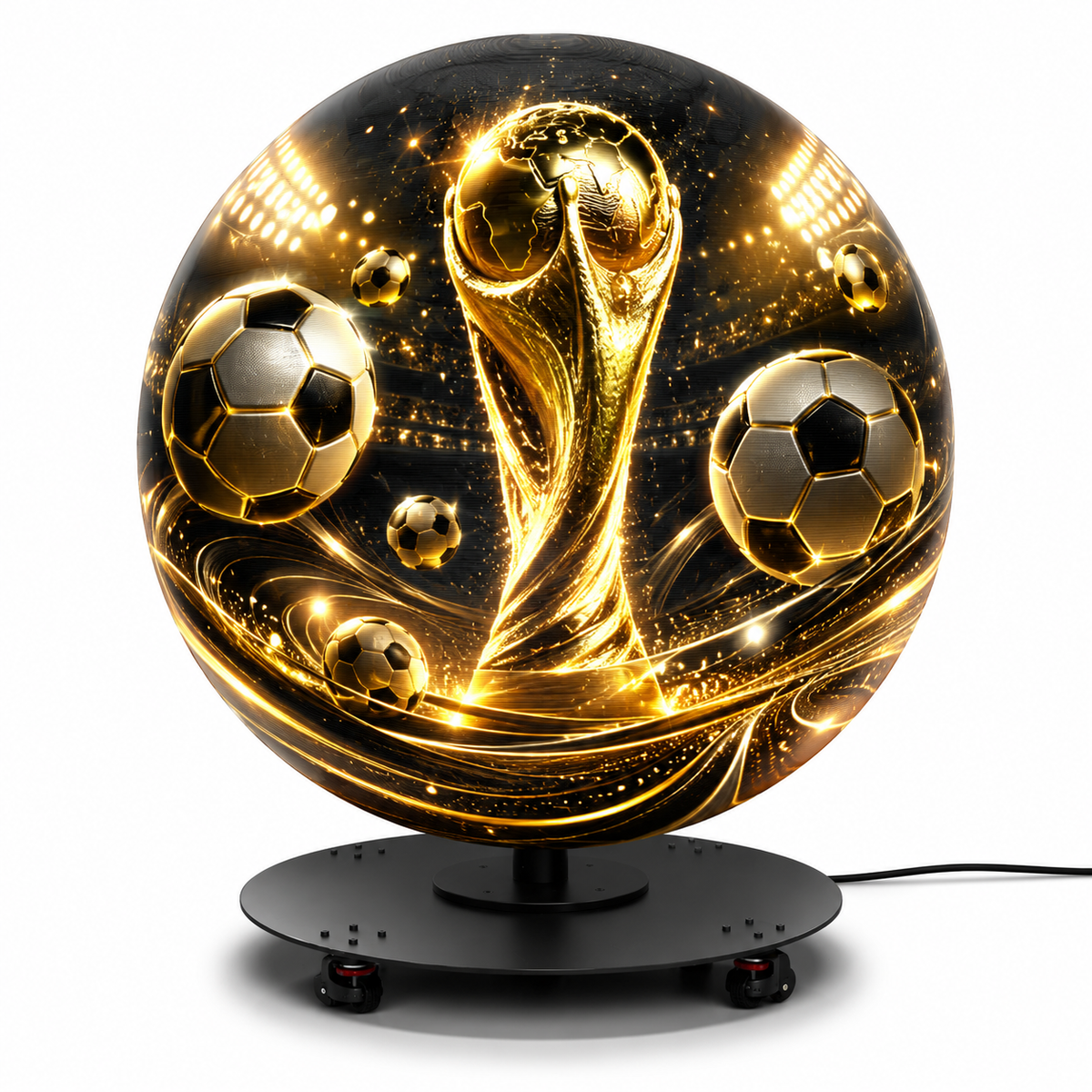 3D Hologram Fan Sphere (Holoball) 100cm (39.37") 360° LED Holographic Display | 3072 LEDs | WiFi APP Control | Commercial Advertising Display