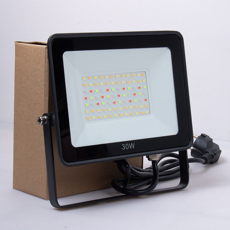 Smart RGBCW Outdoor LED Flood Light – 30W / 50W / 100W / 200W, WiFi & Bluetooth APP Control, 2700K–6500K Tunable White + 16 Million Colors, IP66 Waterproof Landscape Lighting with Music Sync, Timer & Group Control