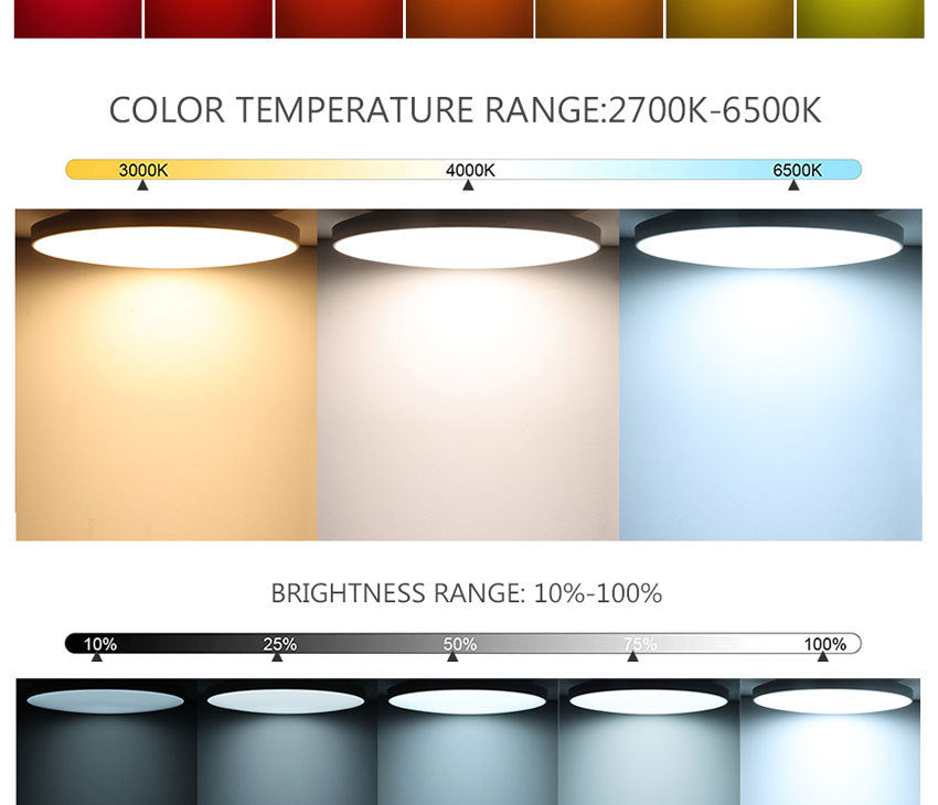 2er-Pack 24 W 12 Zoll Smart RGBCW Deckenleuchten RGB-Farbwechsel, 2700 K–6500 K einstellbar mit dimmbarer Helligkeit, kompatibel mit Alexa/Google Home/APP-Steuerung, WiFi-Licht für Schlafzimmer/Kinderzimmer/Party