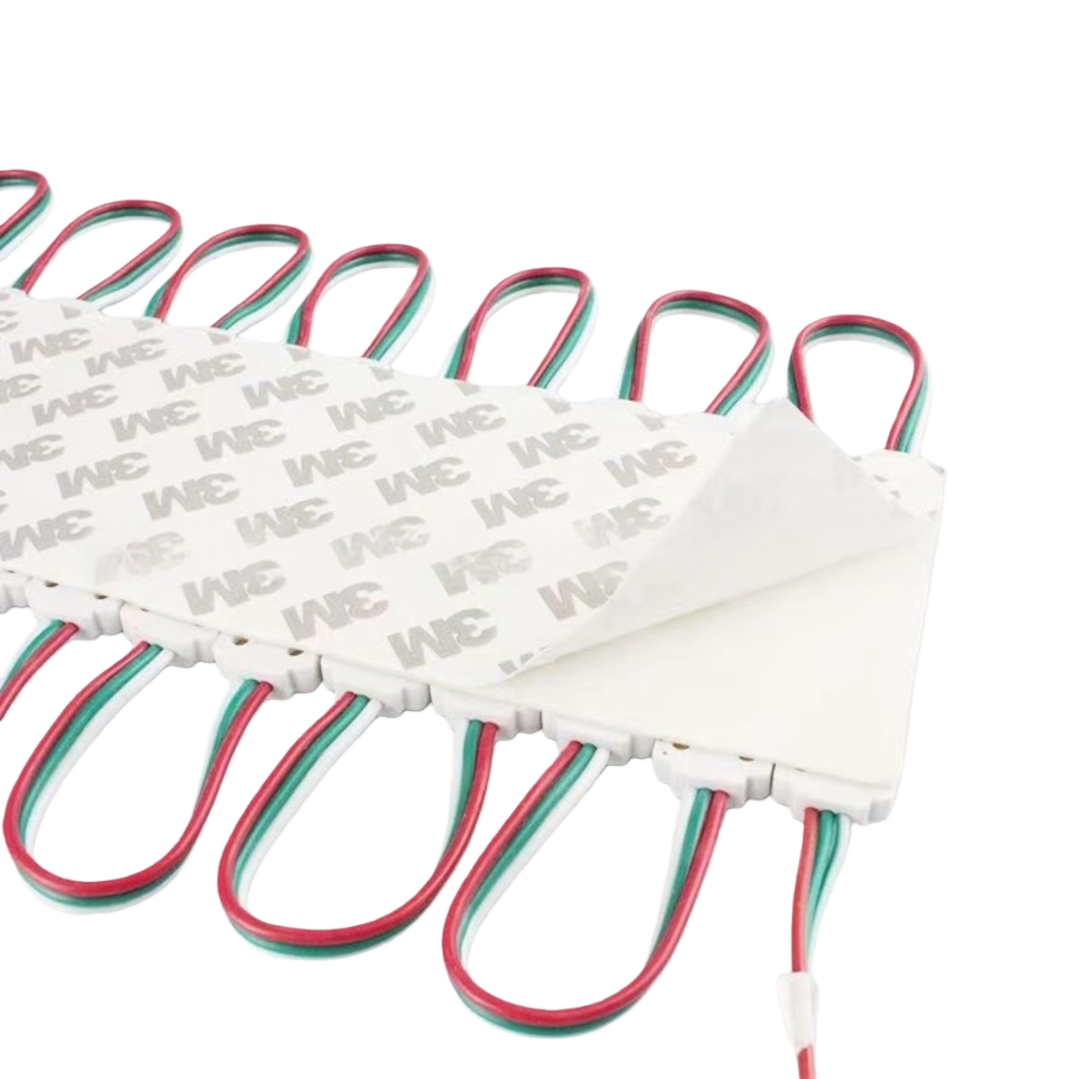 WS2811 RGBIC Addressable LED Module String Light, 20pcs/String, SMD5050, 75×15mm, 1.2W DC12V IP65 Waterproof Pixel LED Light for Outdoor Storefront & Channel Letter Signage (Controller & Power Supply Not Included)