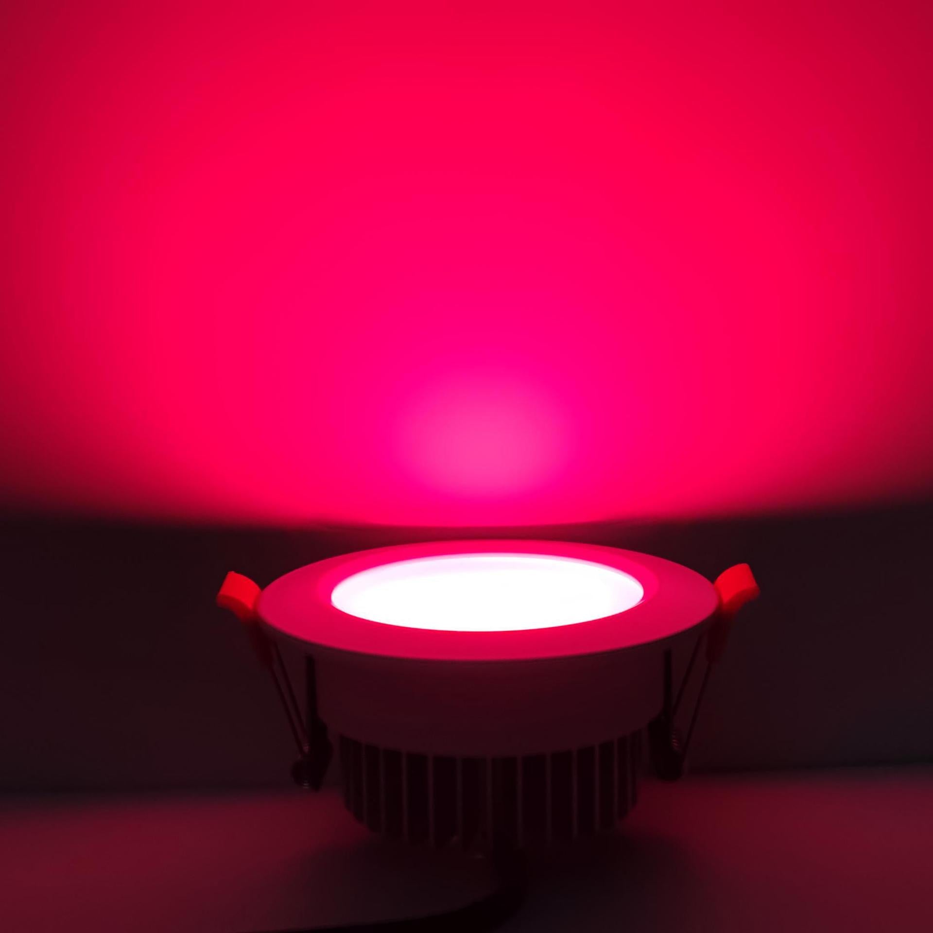 RGBW/RGBWW Super Bright Modern Recessed LED Lighting | 24V | 4W / 6W / 8W / 12W / 24W / 30W / 36W / 40W | White Round Embedded LED DownLights | 4 / 10Pack | Not Include RGBW Controller and Power Supply