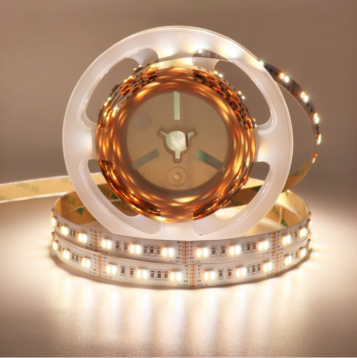 RGBCCT 5in1 LED Flexibles Streifenlicht, 16,4 Fuß (5 Meter) SMD5050-300, 60 LEDs pro Meter RGB und zwei weiße Farben, alles in einem LED-Bandlicht