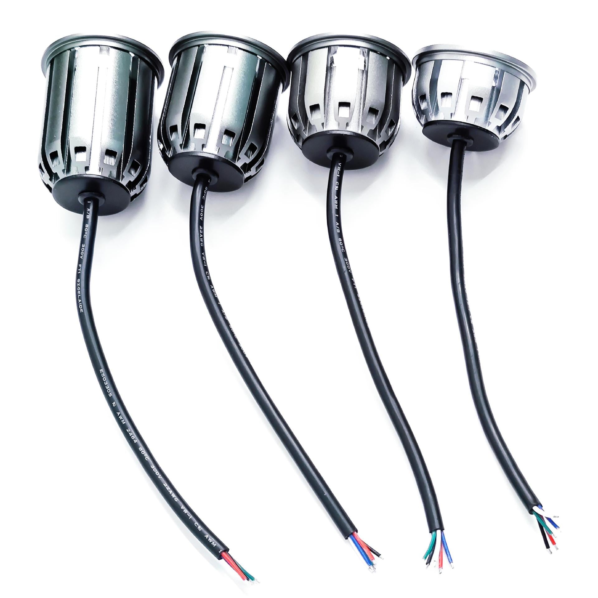 Projecteur LED basse tension RGBW 12 V 24 V 3 W 6 W 9 W 12 W