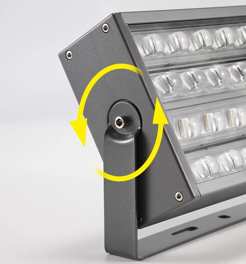 RGBW Rainbow Outdoor LED Flood Light, IP66 Waterproof Landscape Spotlight, 30W / 50W / 100W, AC 86–265V, Adjustable Bracket