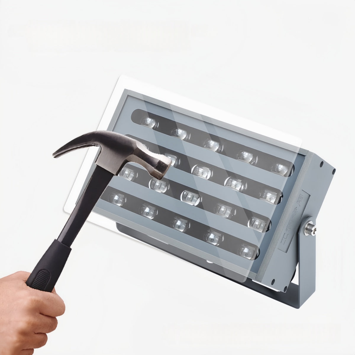 RGBW Rainbow Outdoor LED Flood Light, IP66 Waterproof Landscape Spotlight, 30W / 50W / 100W, AC 86–265V, Adjustable Bracket