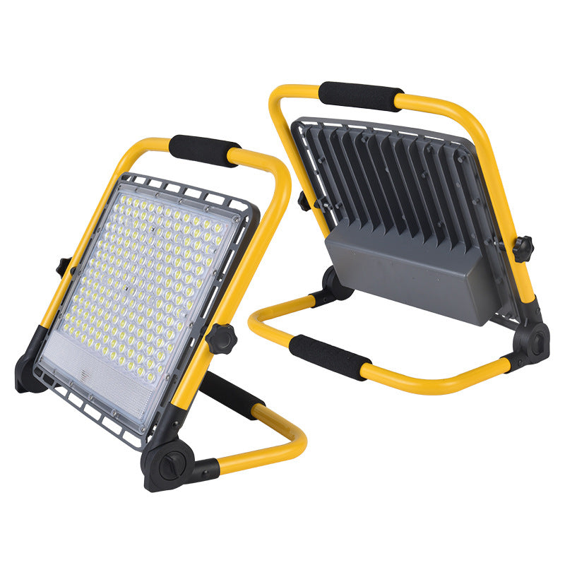 Rechargeable Portable LED Floodlight, 100W–400W, 6500K Daylight White, IP65 Waterproof Work Light with Lithium Battery and Remote Control for Outdoor, Camping, and Emergency Use