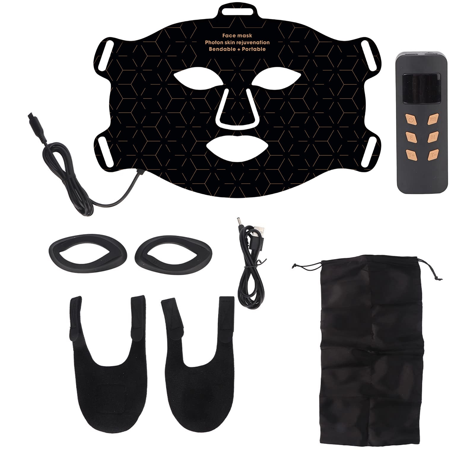 LED Light Therapy Mask with 4 Light Wavelength for Home LED Photon Rejuvenation Mask