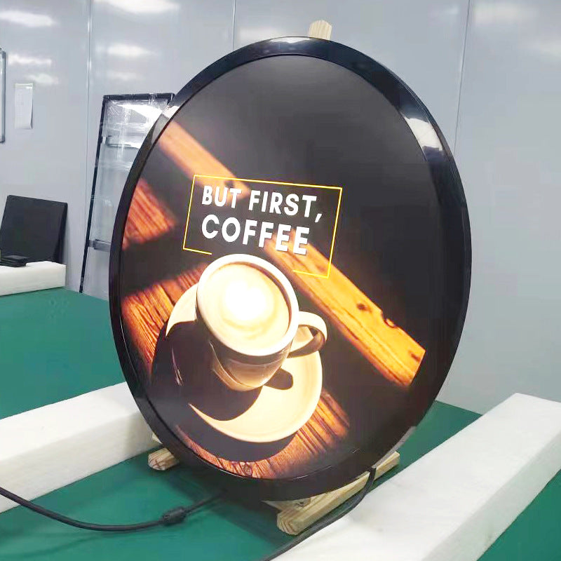 RD Series 23.6 Inch (Dia.599.4mm Viewable) Round / Circular LCD Digital Display Screen, Capacitive Touch (Optional), Cloud / APP / USB Disk