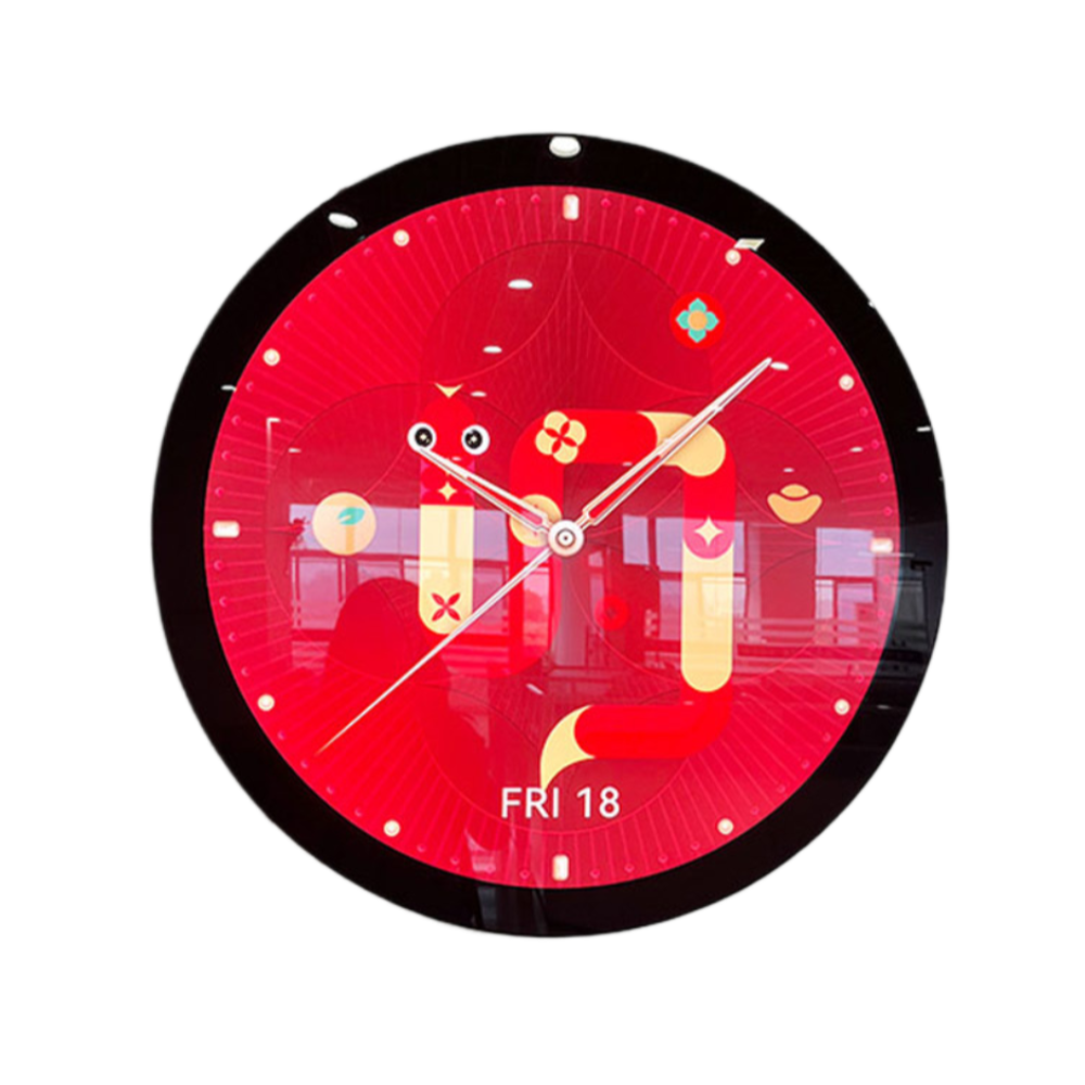 RD Series 23.6 Inch (Dia.599.4mm Viewable) Round / Circular LCD Digital Display Screen, Capacitive Touch (Optional), Cloud / APP / USB Disk