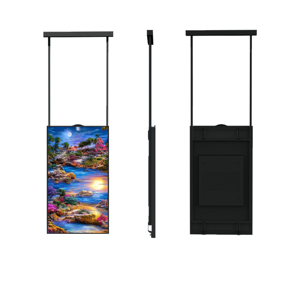 75" einseitiger 2500 Nits High Bright LCD-Werbemonitor für Schaufenster, Android RK3568 2G+32G, berührungslos, Cloud/APP/USB, Wandmontage/Bodenständer/Hängemontage