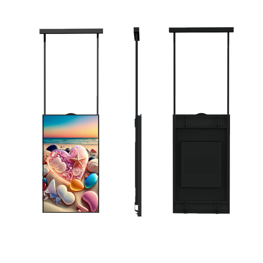 49" einseitiger 2500 Nits High Bright Window LCD-Bildschirm, Android RK3568 2G+32G, ohne Touch, Cloud/APP/USB, Wandmontage/Bodenständer/Hängemontage