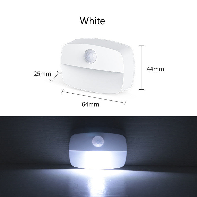 4Pack PIR Motion Sensor LED Night Light, Motion Activated Under Cabinet Light, Battery Operated Stick-on Anywhere Motion Activated for Kitchen Stairway (Battery not included)