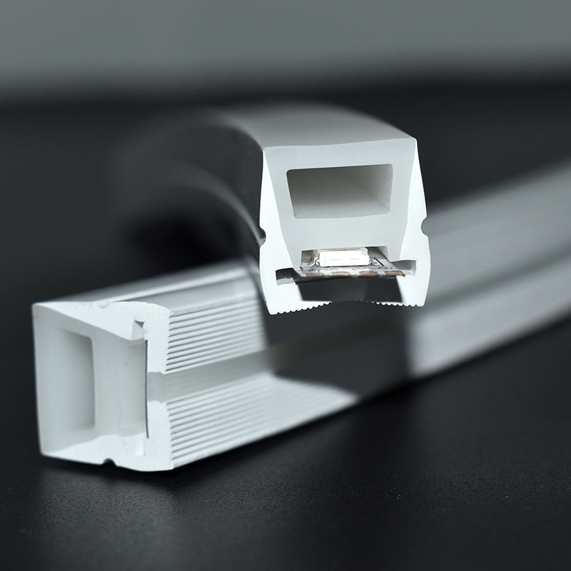 Neon Light Housing – S1616 Side Edge Lighting | 16x16mm Silicone LED Channel System | IP67 Waterproof | 12mm PCB Width | 164FT/50M