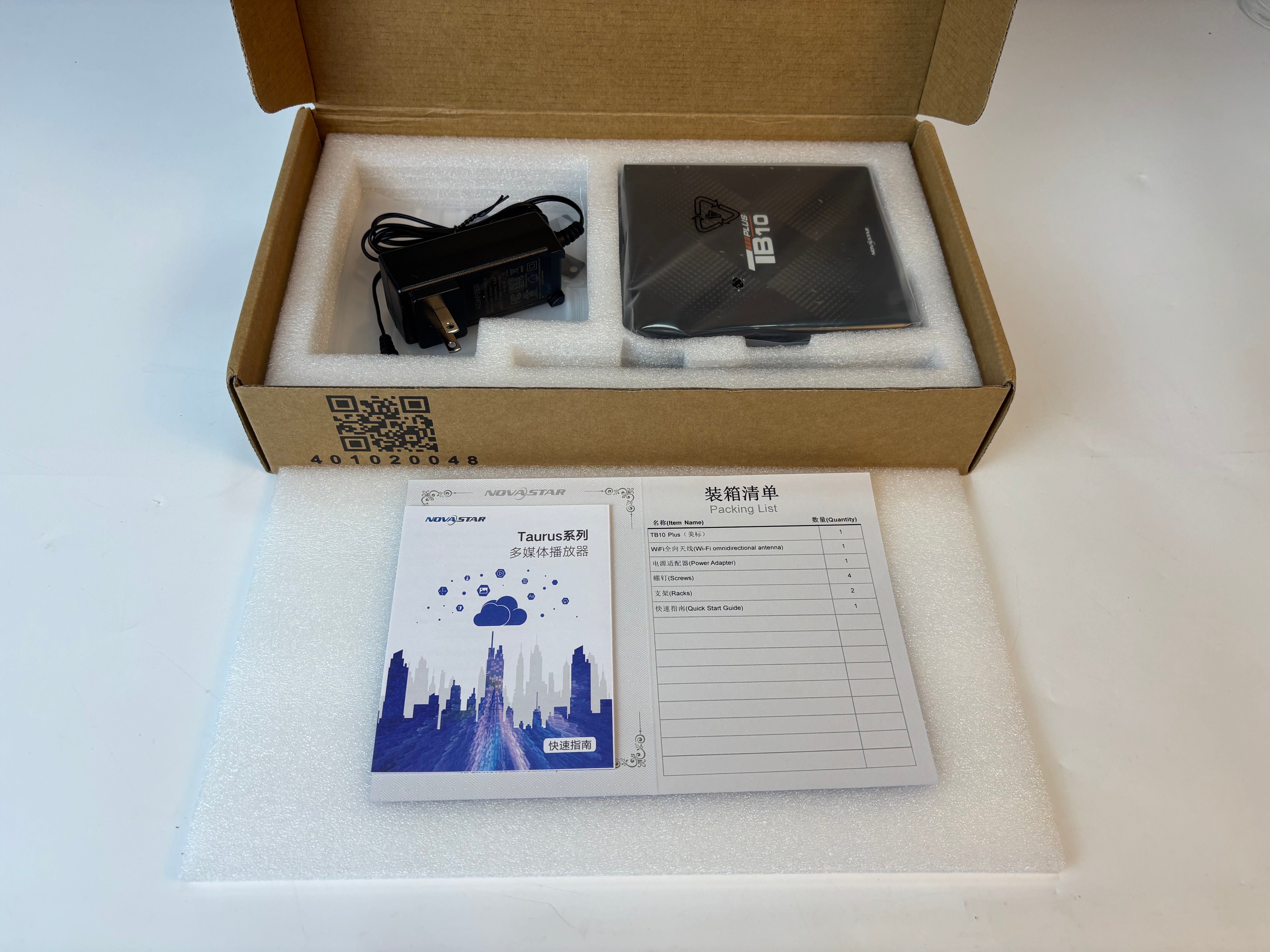 NovaStar TB10 Plus Multimedia-Player – 650.000 Pixel | Asynchrone LED-Steuerbox der Einstiegsklasse mit WLAN für LED-Bildschirme