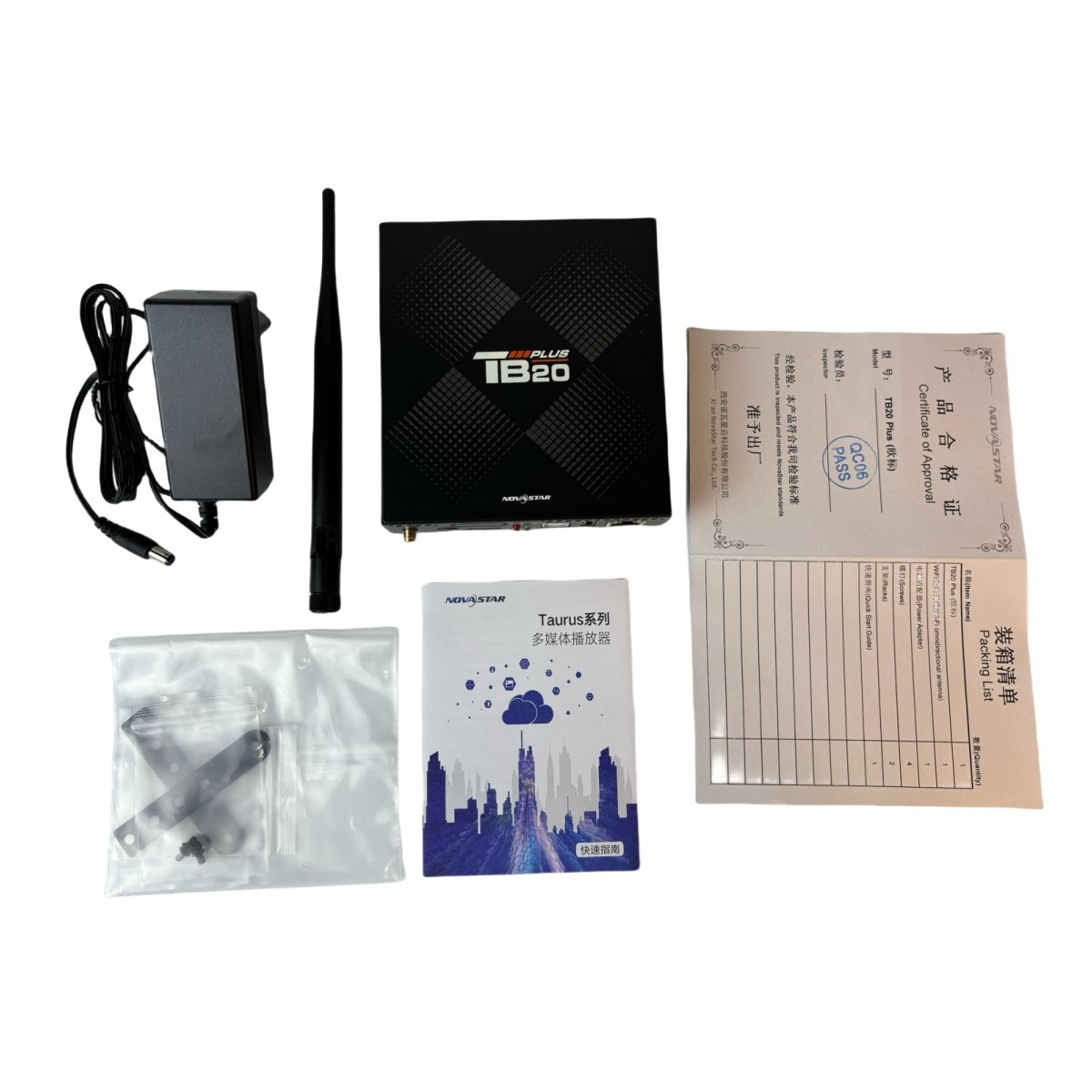 NovaStar TB20 Plus Multimedia-Player – 1,3 Millionen Pixel | Dual-Network-Port-Cloud-LED-Controller für LED-Bildschirme