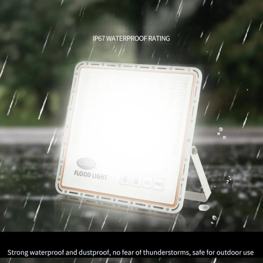 FL-P Series Waterproof LED Flood Light Outdoor – IP67 | 30W - 400W | Warm White/ Cool White | High Brightness SMD2835 Security Floodlight, 100–110 LM/W | Aluminum Housing | White Body | Hardwired Connection (No Plug) | 2 / 10 -Pack