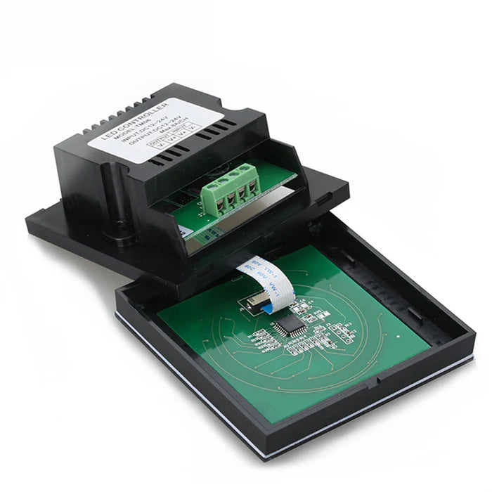 Einfarbiger LED-Streifen-Wandpanel-Touch-Dimmer – DC12V-24V | TM06 Touch Color Ring LED-Dimmer-Controller | Für LED-Streifen