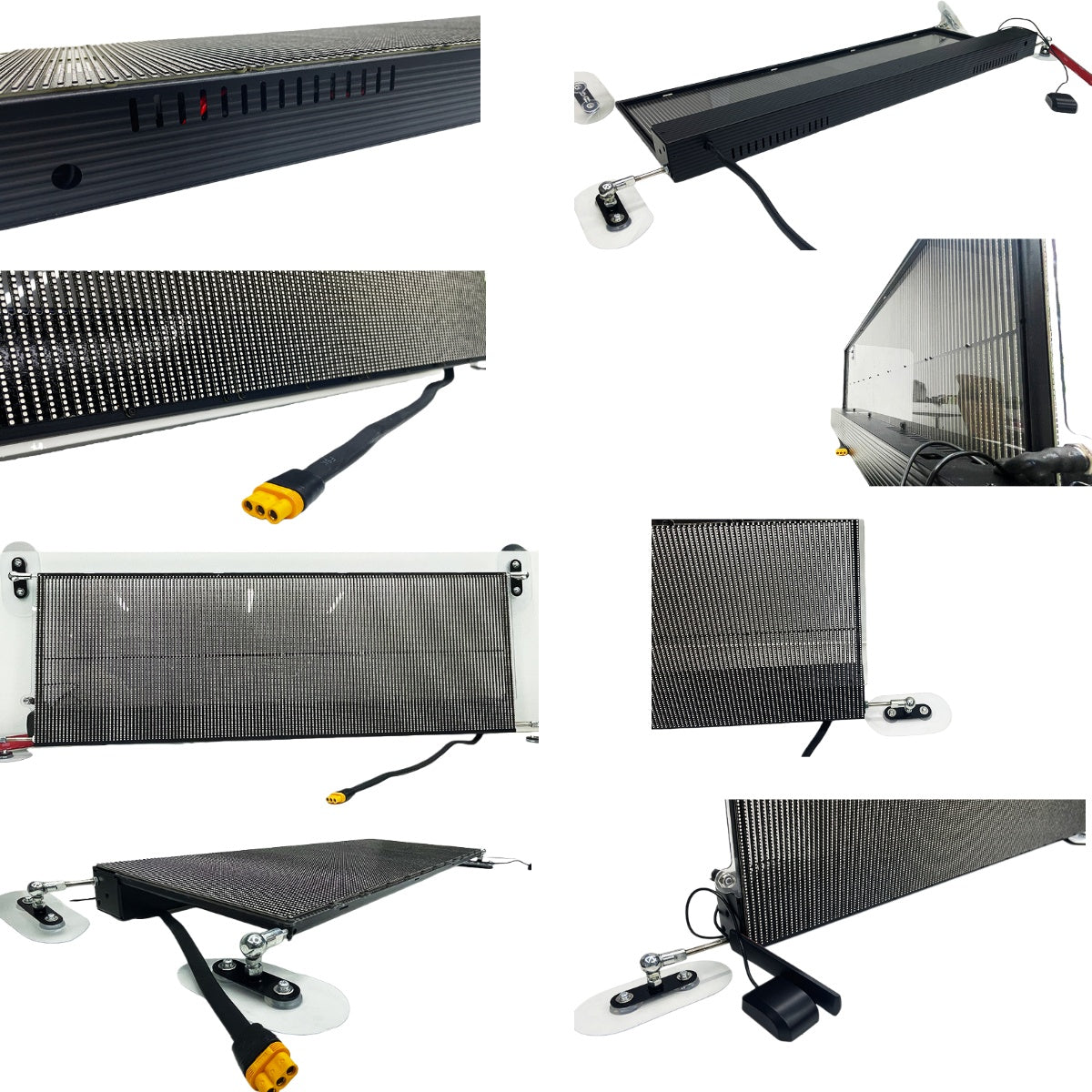 Taxi & Car Rear Window Transparent LED Display Panel High Brightness, Vehicle-Grade, Network Cluster Control