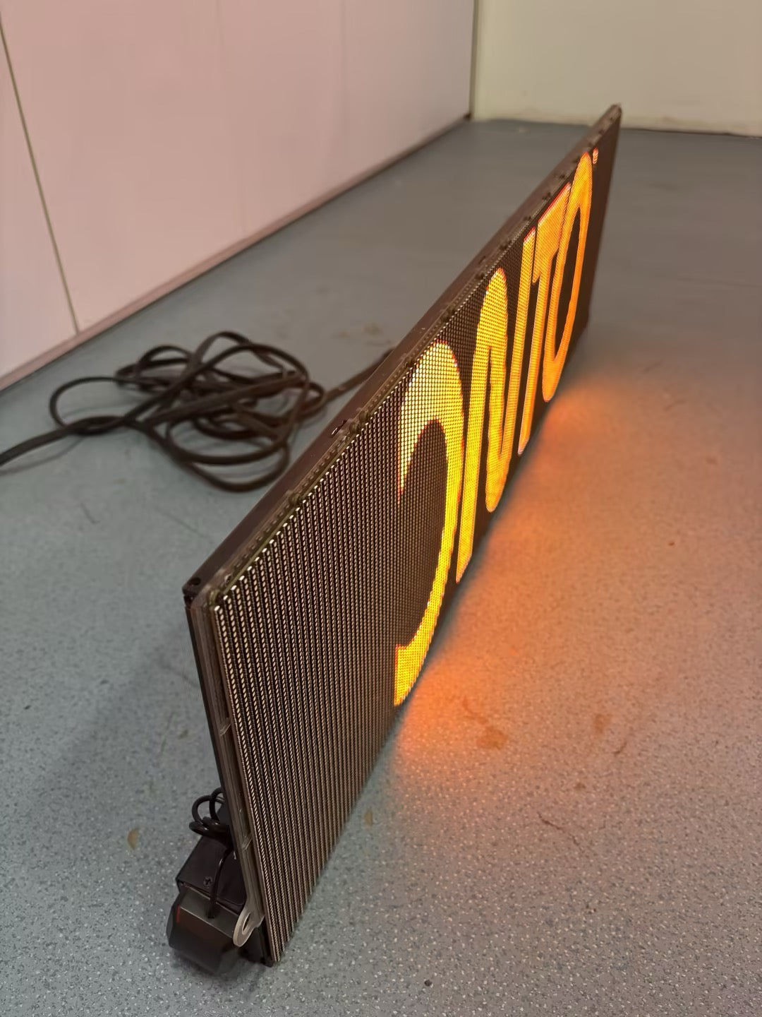 Taxi & Car Rear Window Transparent LED Display Panel High Brightness, Vehicle-Grade, Network Cluster Control