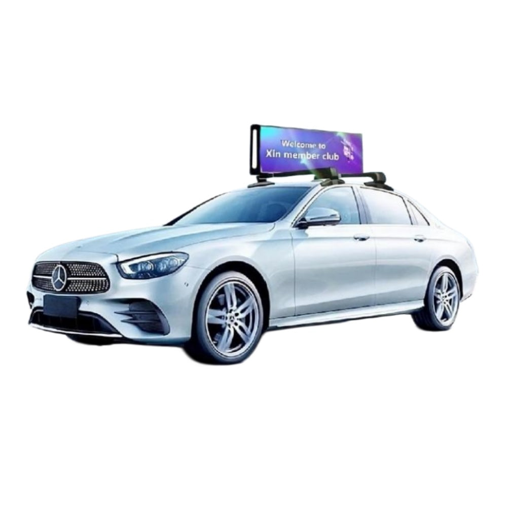 Taxi Roof-Mounted Dual-Face LED Advertising Display Outdoor High Brightness, Network Cluster Control
